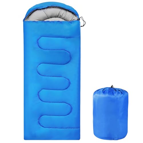OBTANIM Sleeping Bags Portable Waterproof Camping Sleeping Bag for Adults Kids 4 Seasons Cold Weather or Warm Backpacking ...