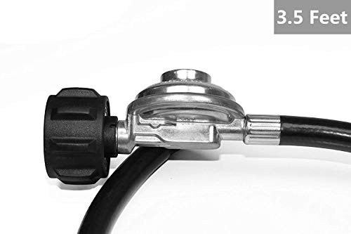 DOZYANT 3.5 Feet Propane Regulator and Hose Universal Grill Regulator Replacement Parts, QCC1 Hose and Regulator for Most ...