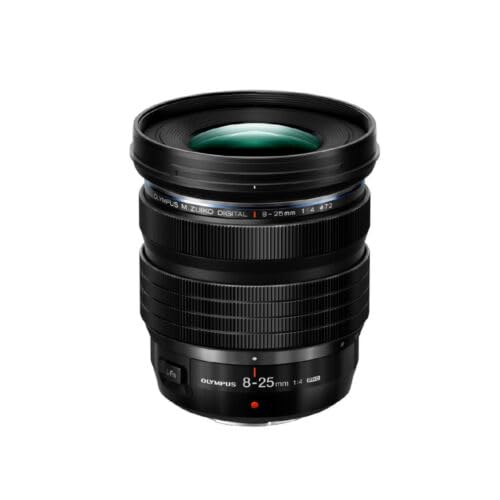 Olympus M.Zuiko Digital Ed 8-25Mm F4.0 Pro For Micro Four Thirds System Camera, Compact Ultra Wide Zoom Lens, Weather Sealed Des