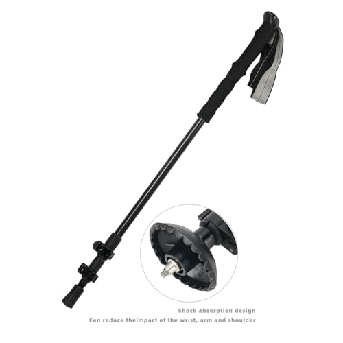 2-Pieces 3K 100% Carbon Fiber Trekking Poles Ultra Strong Lightweight Collapsible Hiking Poles with EVA Foam Grips & Quick...