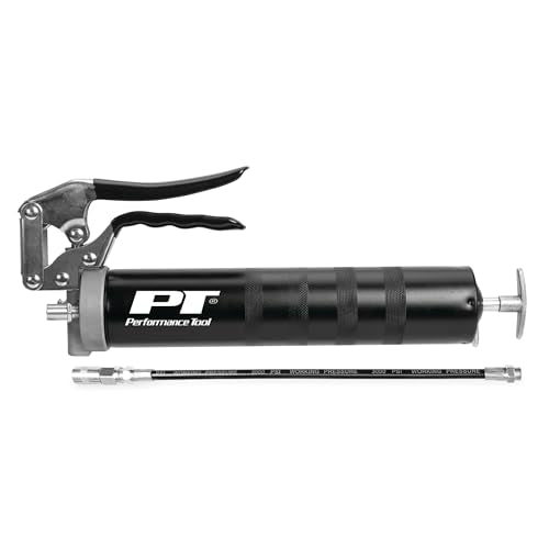 Performance Tool W54204 Professional 14oz Pistol Grip Grease Gun, Ergonomic and Efficient Lubrication Solution for Industr...