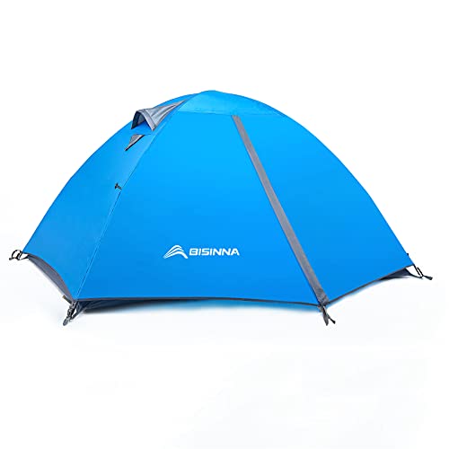 BISINNA 2/4 Person Camping Tent Lightweight Backpacking Tent Waterproof Windproof Two Doors Easy Setup Double Layer Outdoo...