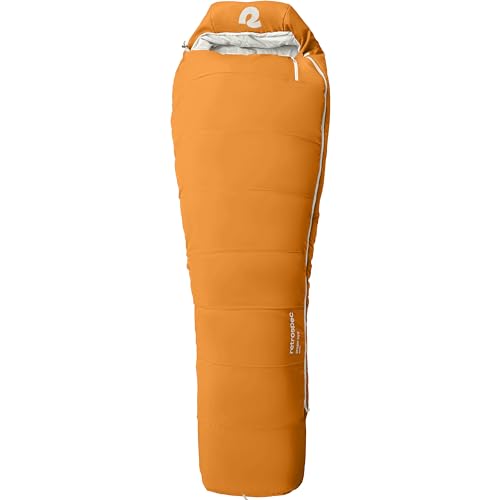 Retrospec Dream Mummy Sleeping Bag - 5, 15, & 30¡ÆF Cold Weather Camping & Travel Essential Gear with Water - Resistant Shell & Synthetic Fill - Zippered Pocket & Stuff Sack