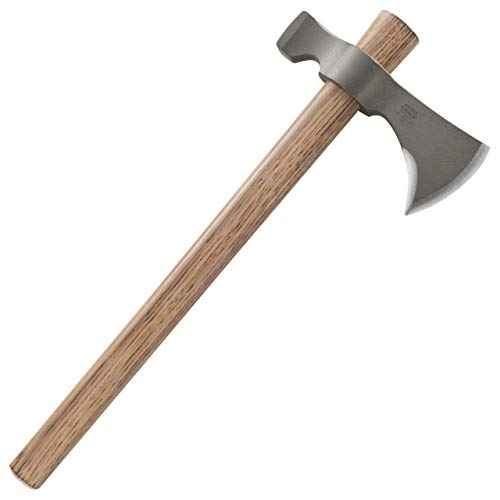 CRKT Woods Chogan T-Hawk Outdoor Survival Tomahawk: 1055 Carbon Steel Plain Edge Blade, Tennessee Hickory Handle, 2730