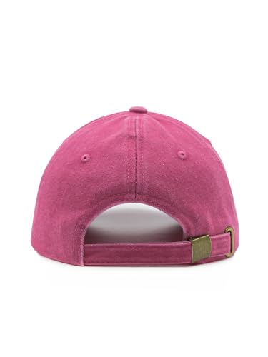 Waldeal Embroidered Camping Hair Don't Care Hat Adjustable Washed Baseball Cap for Women Men