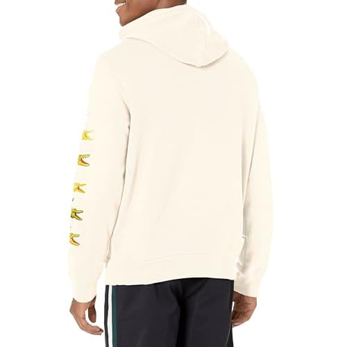 Lacoste Men's Stacked Timeline Croc Hoodie Sweatshirt