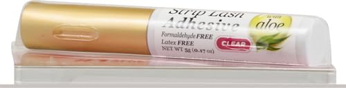 KISS Strip Eyelash Adhesive, Clear 0.176 Oz KPLGL01 (Pack of 2)