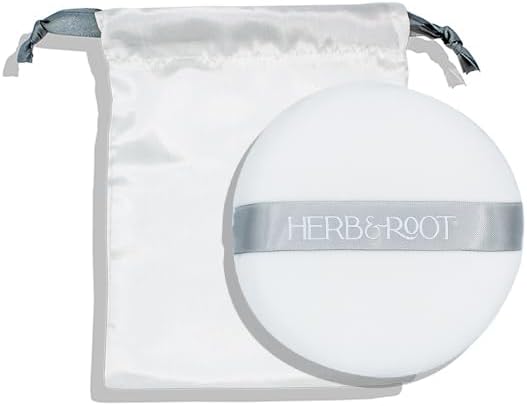 Herb & Root Body Powder Gift Set- Oprah's Favorite Things, 3 Talc-Free Scents: Lavender, Rose, Vanilla, Large Puff