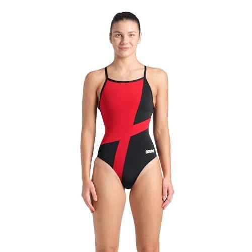 Arena Womens Arena Performance Women's Diamond Team Print Light Drop Back Ladies Bathing Swimsuit