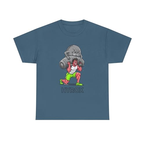 Hyrox Strongman Illustration Tee | Weightlifting Athlete Shirt