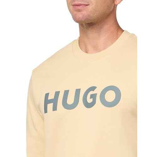 HUGO Men's Big Logo Pullover Sweatshirt