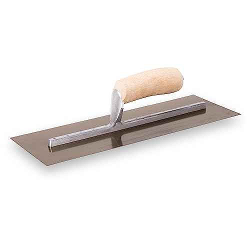 MARSHALLTOWN Curry Style Trowel, 14x5 Inches, Ideal for Plastering and EIFS, Made in the USA, 103CST