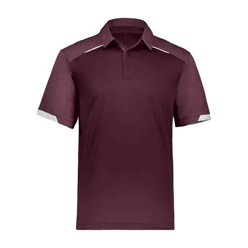 Russell Athletic Men's Legend Polo Shirt, Moisture-Wicking Performance, Classic Fit