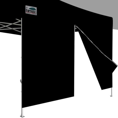 Eurmax USA 10FT Instant Canopy SunWall with Middle Zipper Wall for Pop Up Canopy Tent，1 Pack Sidewall for Outdoor Shade (B...