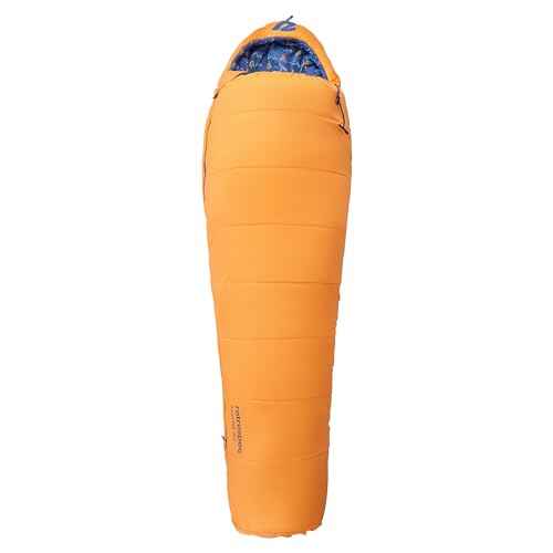 Retrospec Dream 25 Kids Sleeping Bag for Camping - Mummy Style, Water-Resistant, Lightweight 3lbs 3oz, Adjustable Length, Draft Collar, 25¡ÆF Rating