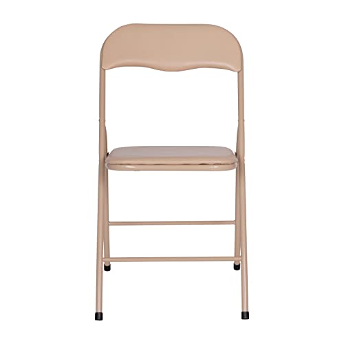 EMMA + OLIVER 5-Piece Multipurpose Folding Card Table and Chairs Set for 4 Players, Padded Top Portable Square Folding Tab...