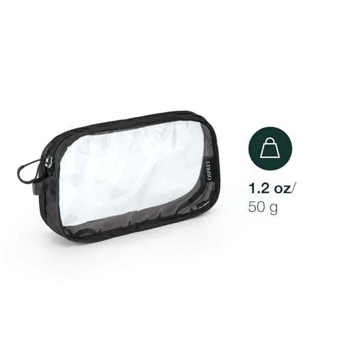 Osprey Ultralight Clear Liquids Pouch for Travel, Black