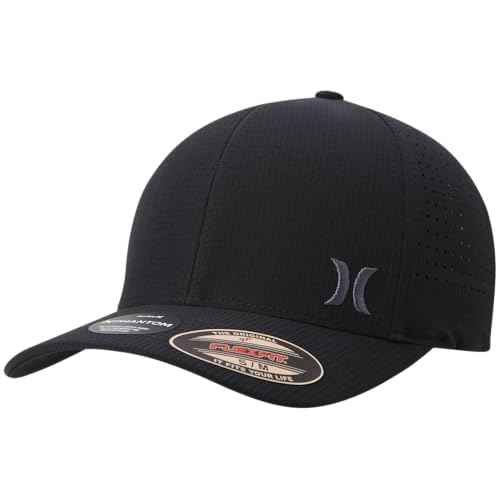 Hurley Men's Baseball Cap - Sweat-Wicking Fitted Baseball Hats for Men (S-XL)