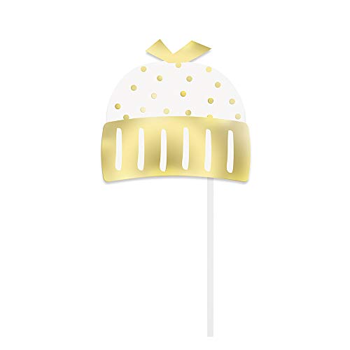 Unique Gold Baby Shower Photo Booth Props (Pack of 10) - Durable & Elegant Foil Stamping Props, Perfect For Baby Showers &...