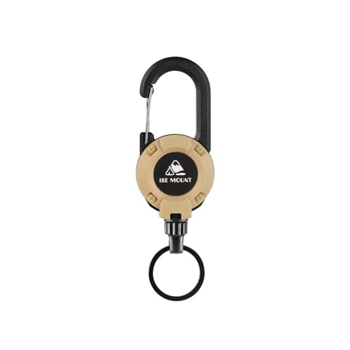 Outdoor Multifunctional Anti-Lost Keychain, Durable ABS and Steel Wire Rope, Automatic Rebound