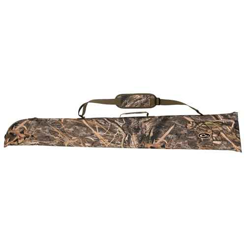Drake Waterfowl¢ç Side-Opening Soft Gun Case - Water Resistant, Adjustable Strap, Choke Tube Pocket - Tactical Shotgun Case