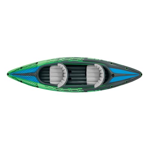 INTEX Challenger Inflatable Kayak Series: Includes Deluxe 86in Kayak Paddles and High-Output Pump – SuperStrong PVC – Adju...