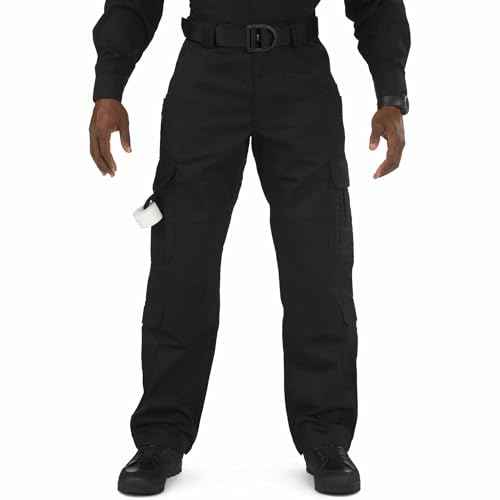 5.11 Tactical Men's Work Pants for EMS/EMT Cargo Pant for First Responders, Black, 32W x 32L, Style 74310ABR