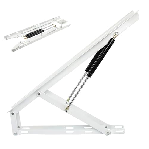Heavy Duty Bed Lift Mechanism, Lift Up Bed Frame Support Bed Storage Lift Kit, Lift Up Storage Bed Frame Hinge Set, Storage Bed Lift Mechanism Kit Gas Spring Strut, On
