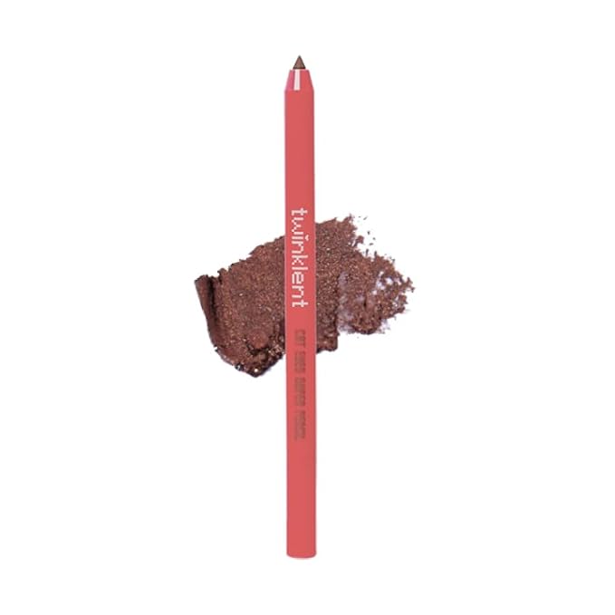 TWINKLENT Cat Eyes Super Pencil – 24-Hour Long-Lasting Waterproof Gel Eyeliner, Multipurpose Vegan Eye Makeup, Built-in Sharpener, 6 Shades (3-White Choco Moca)