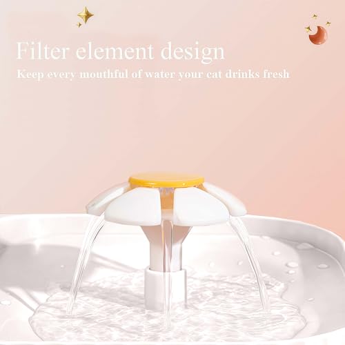 Marchul Cat Water Fountain and Stainless Steel Food Bowl, 100oz/3L Super Quiet Automatic Pet Water Dispenser with Smart Pu...
