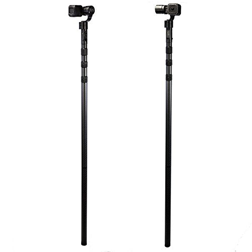 EVO Gimbals 25mm 3K Matte Carbon Fiber Extension Pole Set for Small Cameras, Stabilizers and Handheld Gimbals 0.25 in Male...
