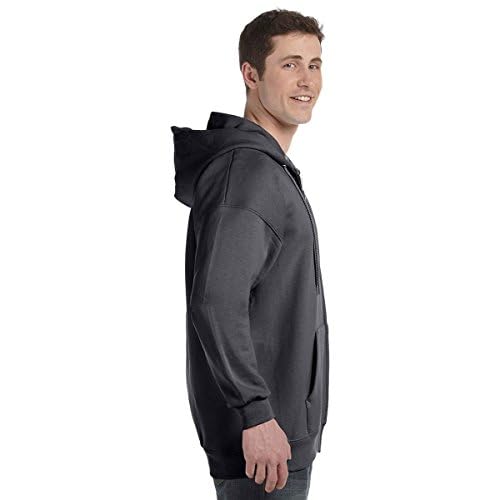 Hanes Men's Ultimate Full-Zip Hoodie, Men's Hooded Fleece Sweatshirt with Zipper