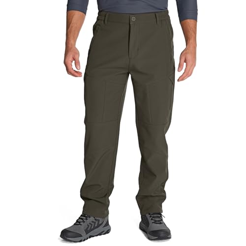 Jessie Kidden Mens Waterproof Hiking Pants Outdoor Snow Ski Fishing Fleece Lined Insulated Winter Pants