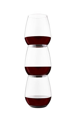 TOSSWARE POP 18oz Vino XL SET OF 12, Premium Quality, Recyclable, Unbreakable & Crystal Clear Plastic Wine Glasses, 12 Cou...