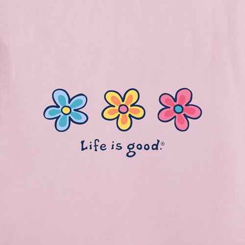 Life is Good Women's Crusher Tee Three Daisies