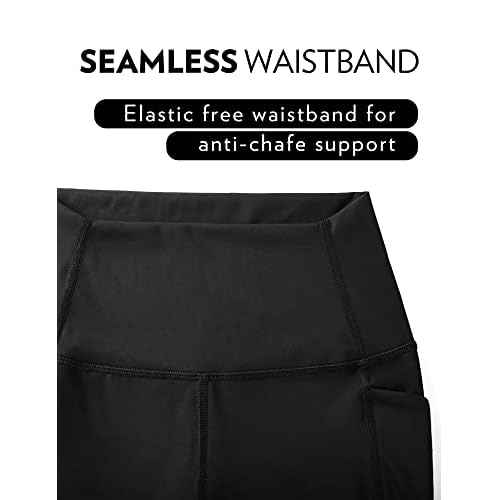 CRZ YOGA Women's Naked Feeling Biker Shorts with Pockets 6'' - High Waisted Yoga Gym Workout Spandex