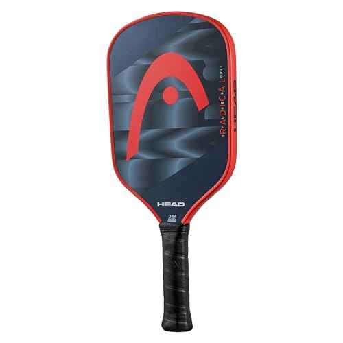 HEAD Radical Tour EX Grit Pickleball Paddle Black/Red 4 1/8 inches