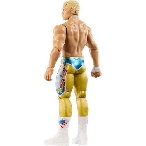 Mattel WWE Cody Rhodes Action Figure, Main Event Series #159, 6-inch Collectible Superstar with 14 Articulation Points & Life-Like Look