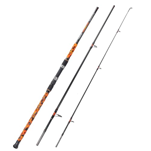 Sougayilang Surf Spinning Fishing Rod Carbon Travel Surf Rod M/MH 3 Piece Spinning Fishing Rod 9'/10'/11'/12'