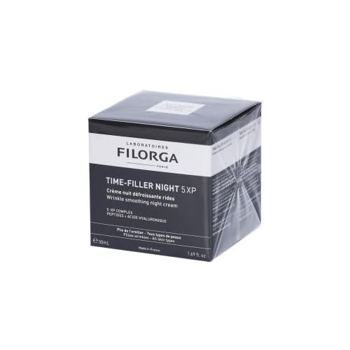 Filorga Anti Aging Time Filler Night 5XP Anti-Wrinkle Night Cream, Anti-Aging Face Moisturizer, 1.69 fl oz