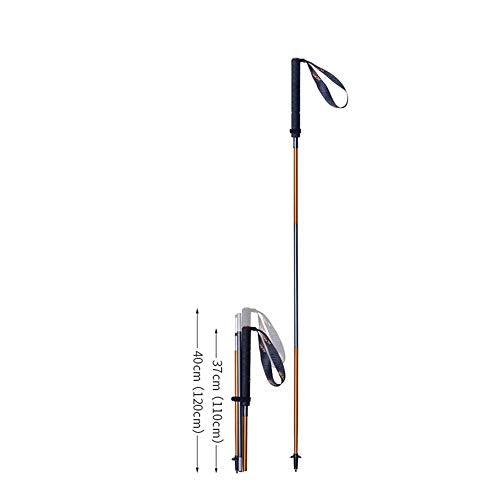 MIIKHI Trekking Poles Collapsible Hiking Pole Pair - EVA Handle 2pc Ultralight Folding Walking Sticks, Lightweight Aluminu...