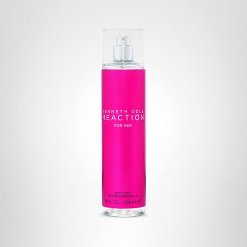 Kenneth Cole For Her Body Mist for Women, Notes of Mandarin, Violet, and White Amber, Feminine Scent, Long-Lasting, Everyday Wear Fragrance, 8 Fl Oz