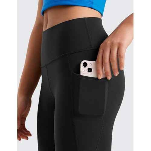 CRZ YOGA Girls Butterluxe Yoga Leggings with Pockets - Athletic Sports Casual Pants High Waist Tights Kids Teen