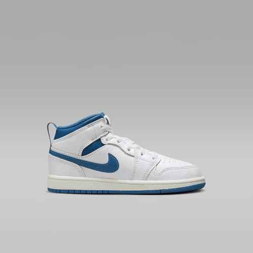 Jordan Little Kid's 1 Mid SE White/Industrial Blue-Sail (FN7493 141) - 2
