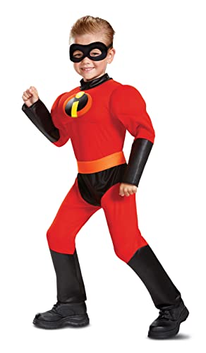 Disguise The Incredibles 2 Dash Muscle Costume, Officially Licensed The Incredibles 2 Costume for Toddlers, Medium (3T-4T)