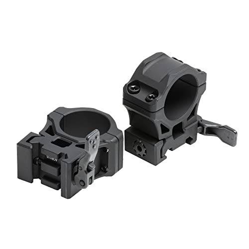 UTG ACCU-SYNC QR 1" Medium Profile Scope Rings, Picatinny,Black