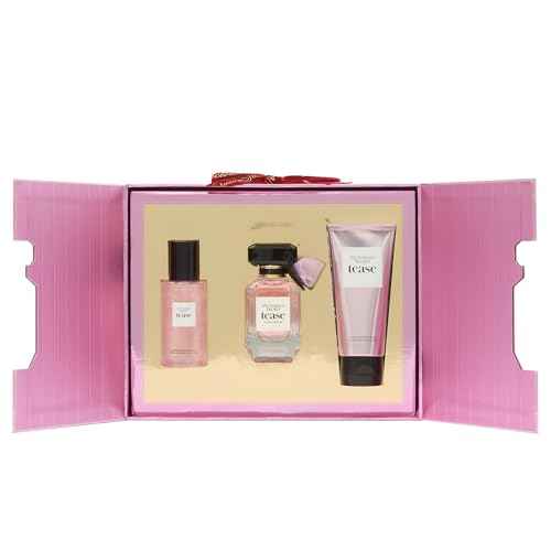 Victoria's Secret Tease 3 Piece Luxe Fragrance Gift Set: 1.7 oz. Eau de Parfum, Travel Lotion & Shimmer Mist