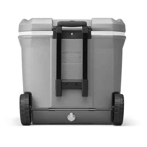 Coleman Classic Series Insulated Portable Rolling Cooler with Wheels, Leak-Resistant Outdoor Hard Cooler Keeps Ice up to 5 Days, 65-Quart