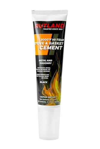 Rutland Stove Gasket Cement, 2.3-Ounce Tube, Black