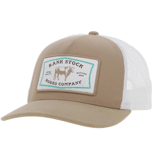 HOOEY Rank Stock Trucker Hat for Men – Adjustable Snapback Mesh Baseball Cap - Western Rodeo Work & Casual Wear
